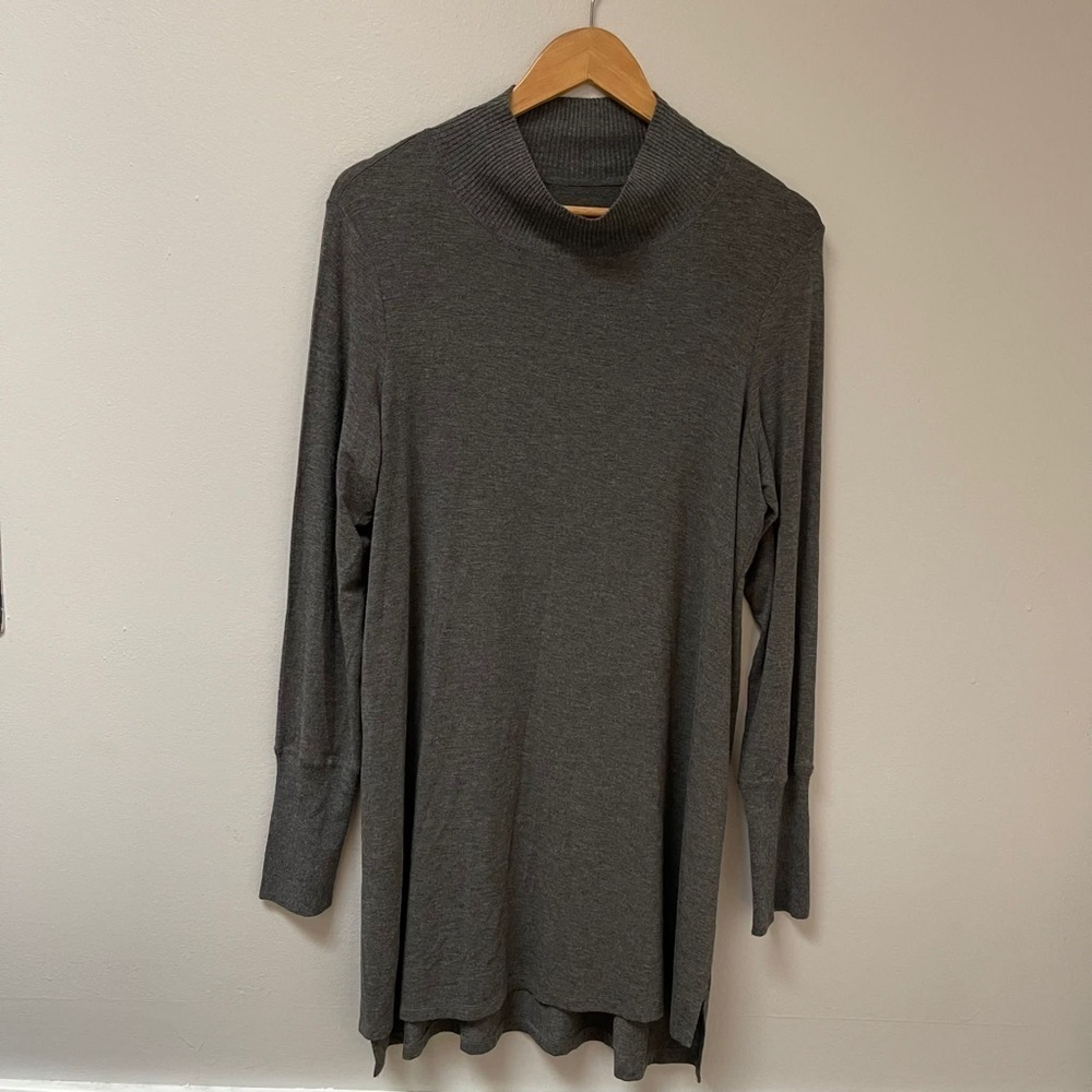 Eileen Fisher Turtleneck Tunic Long sleeve Soft Viscose Size M